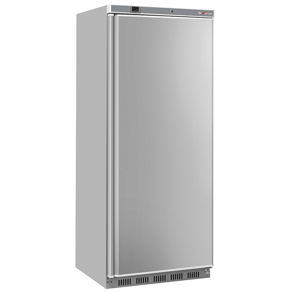 Réfrigérateur ventilé GN 2/1, 600 litres, acier inoxydable DIVERSO WR-PV60-XP