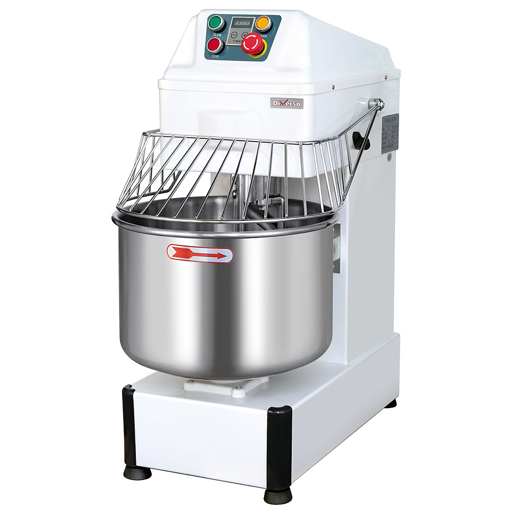 Mélangeur à spirale, 34 litres, 2 vitesses, minuterie, sur roues DIVERSO WR-SDTT-34