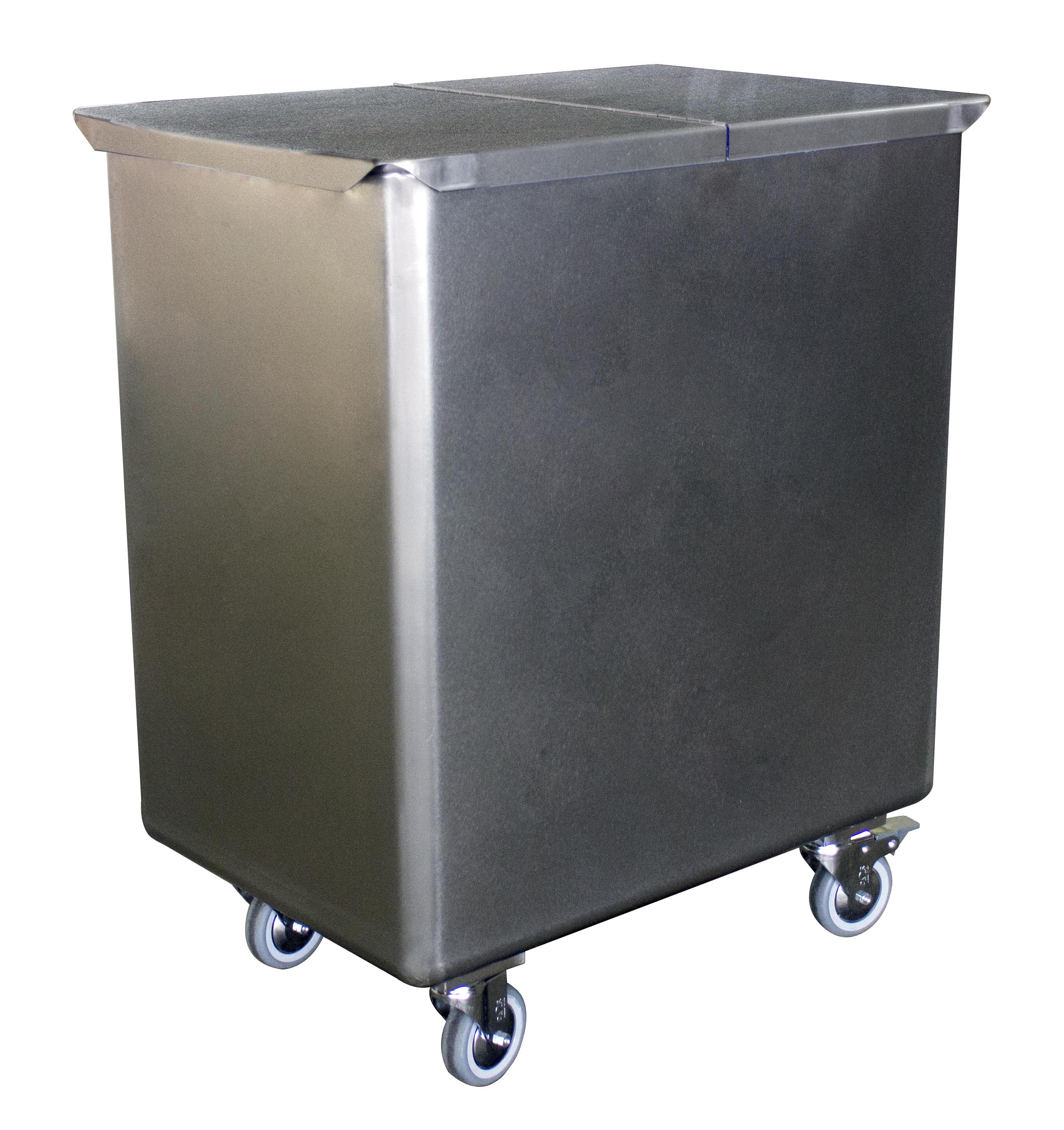 BAC SEL/FARINE INOX 304, 130L, AVEC COUVERCLE L2G BSF