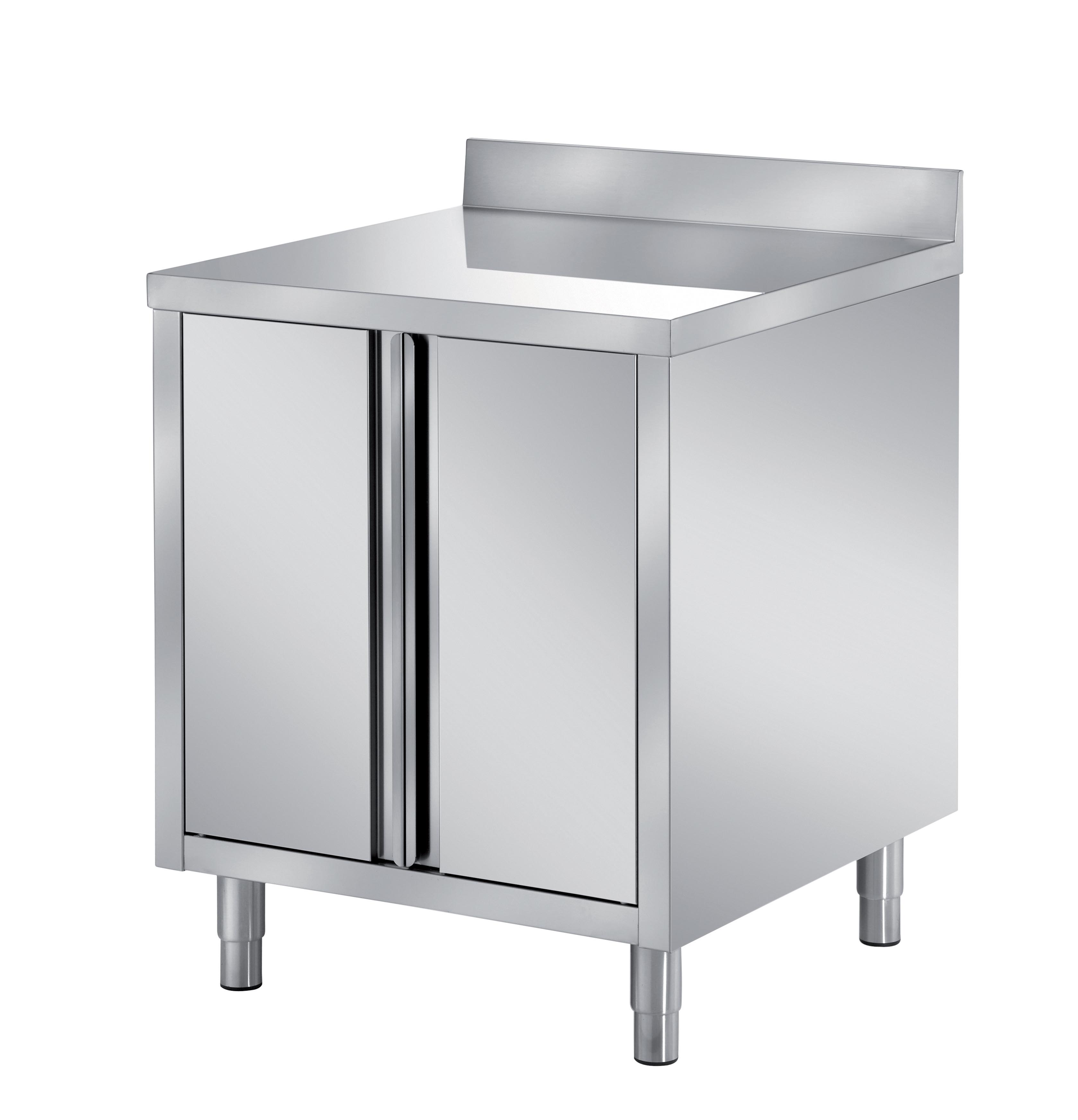 MEUBLE BAS INOX, ADOSSE L2G F-BAT2/8A