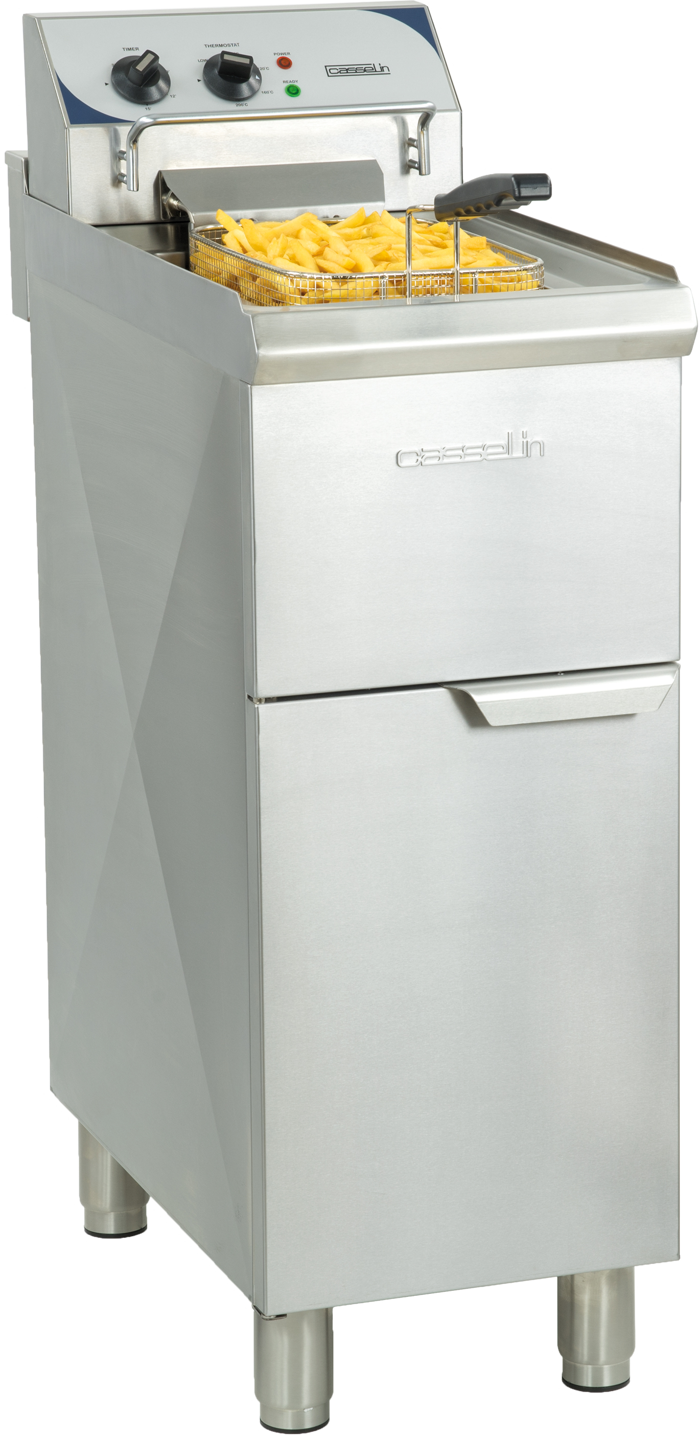 Friteuse électrique sur pieds 10 litres haut rendement CASSELIN-CFP10TC