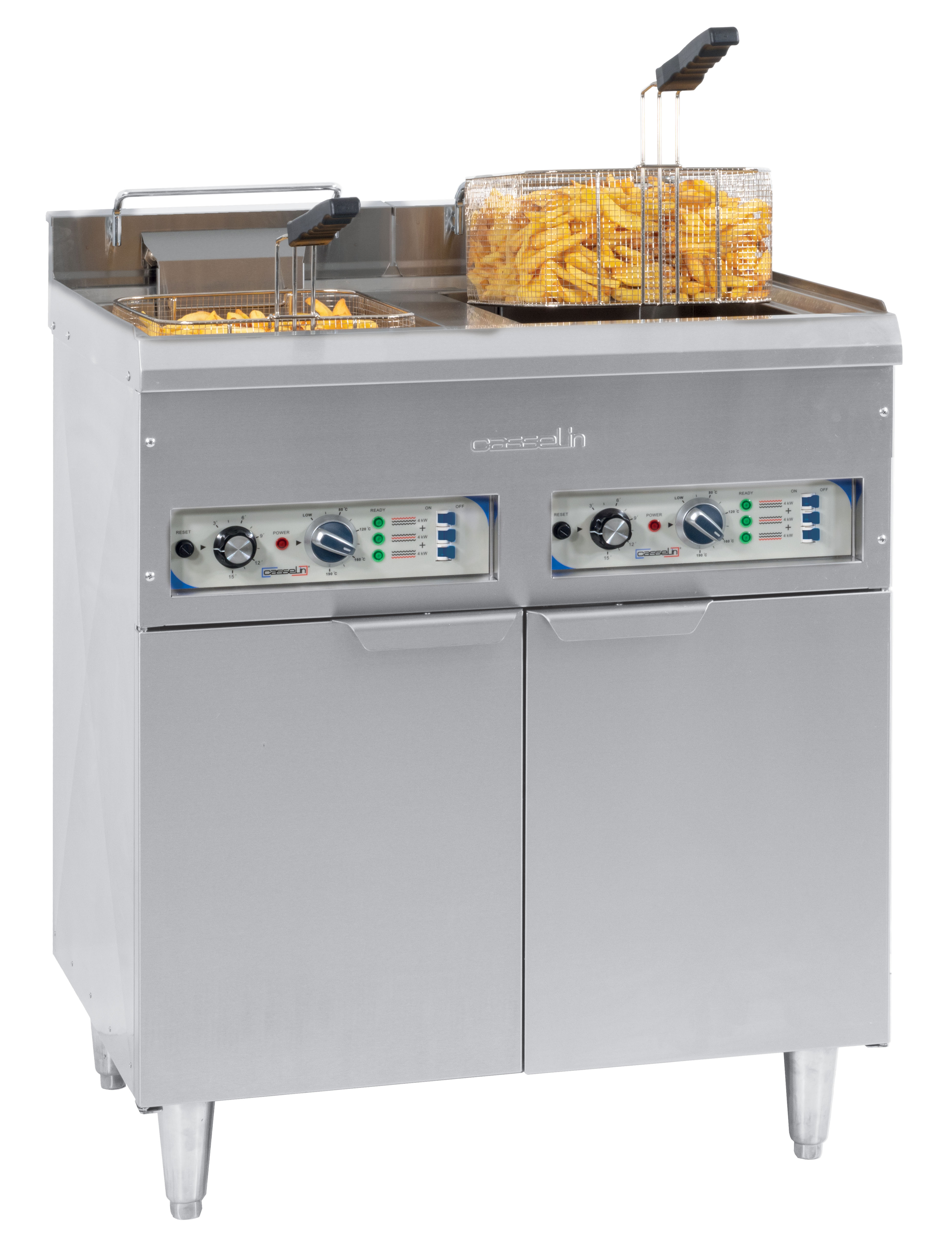 Friteuse électrique sur pieds 2 x 16 litres CASSELIN-CFP162B