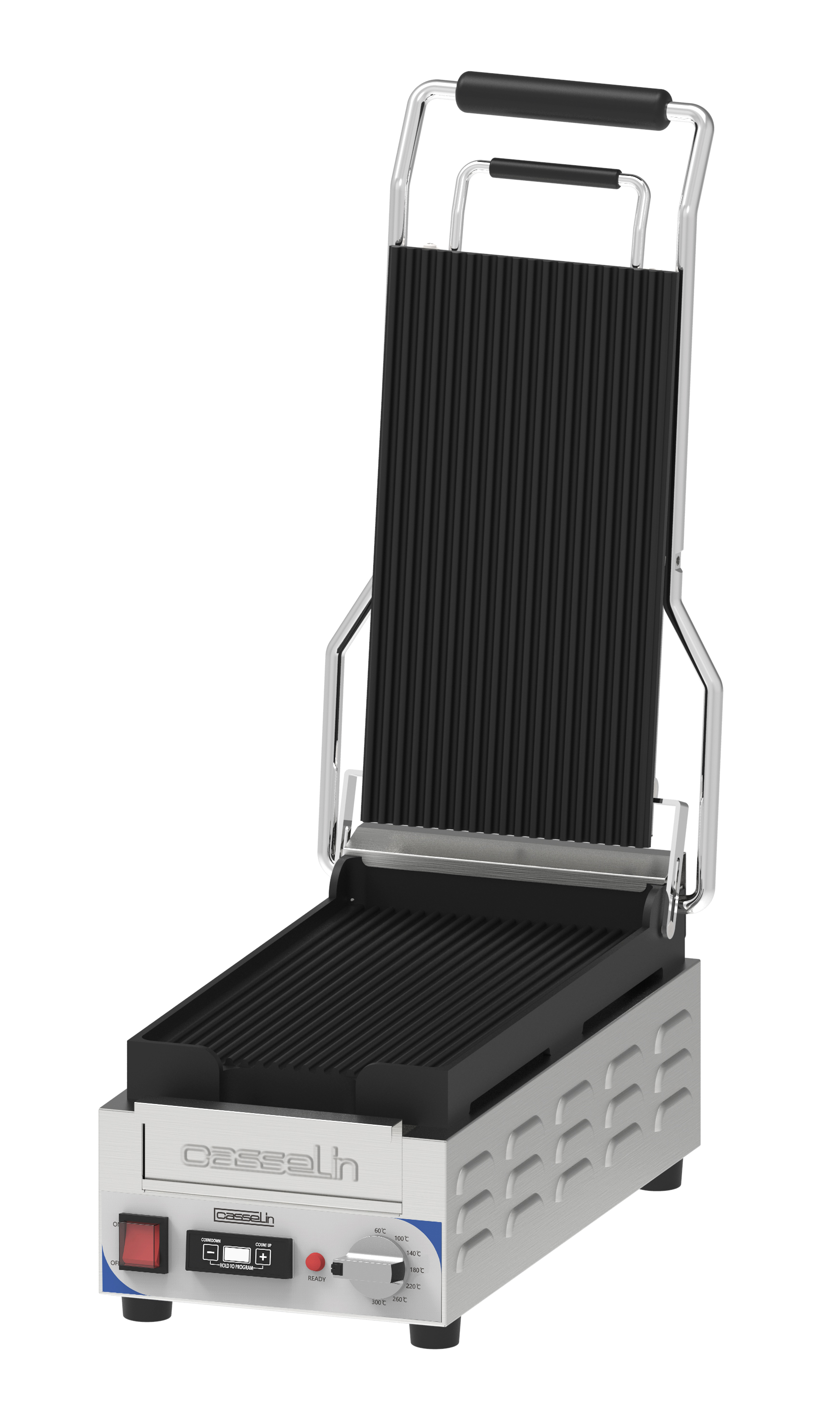 Grill Panini compact Premium Rainurée - Rainurée avec minuteur CASSELIN-CGPRRXSPT