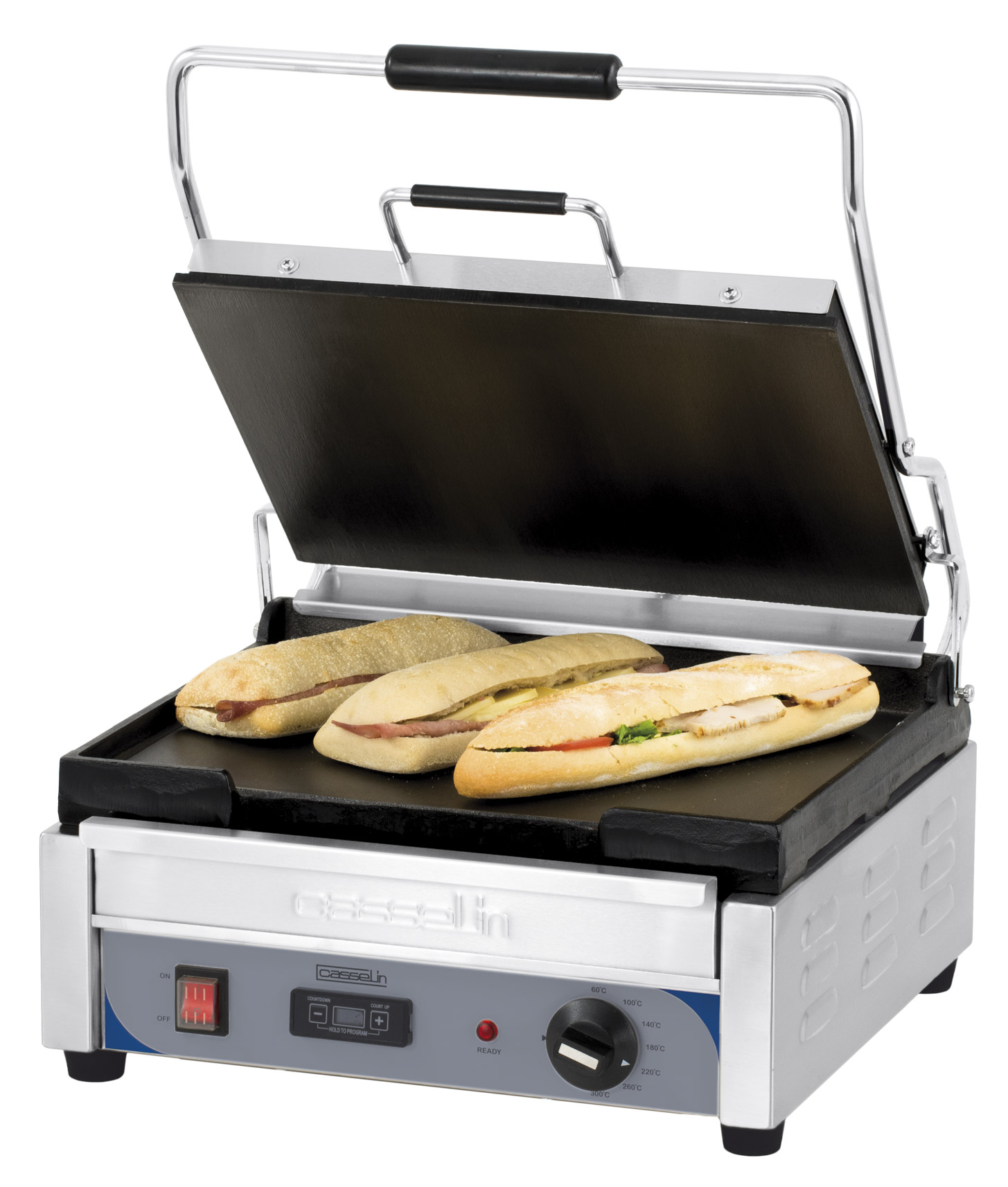 Grill Panini Grand Premium Lisse - Lisse avec minuteur CASSELIN-CGPLLGPT
