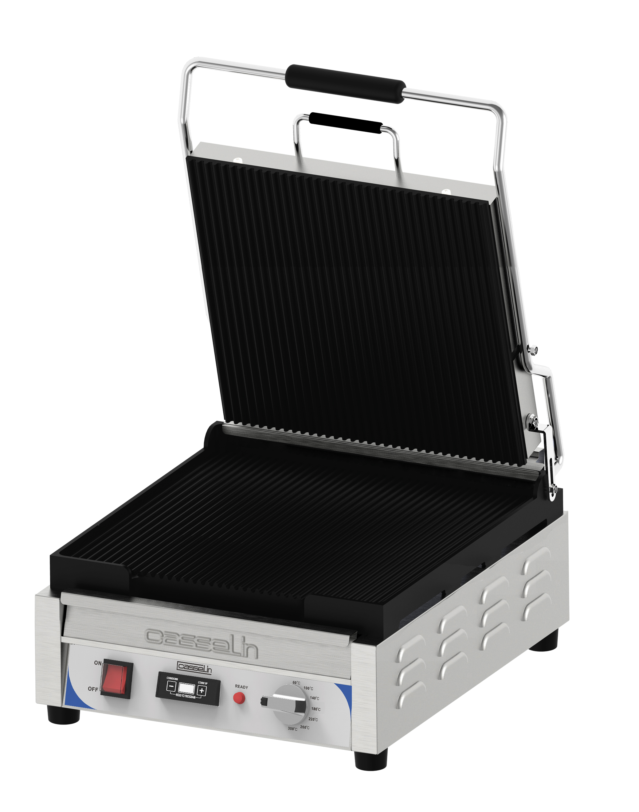 Grill Panini XL Premium Rainurée - Rainurée avec minuteur CASSELIN-CGPRRXLPT