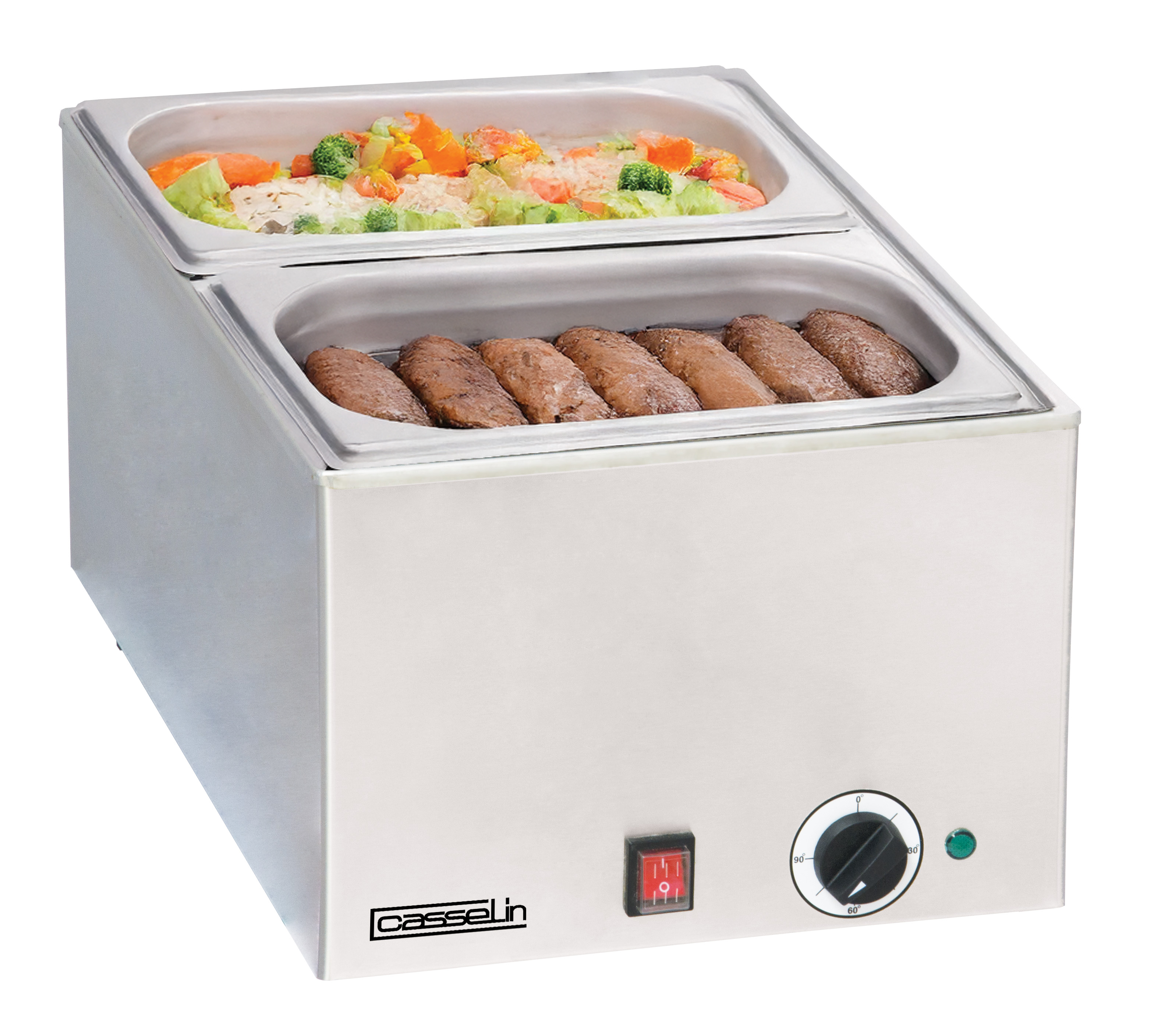 Bain-marie avec 2 x GN 1/2 CASSELIN-CBM2