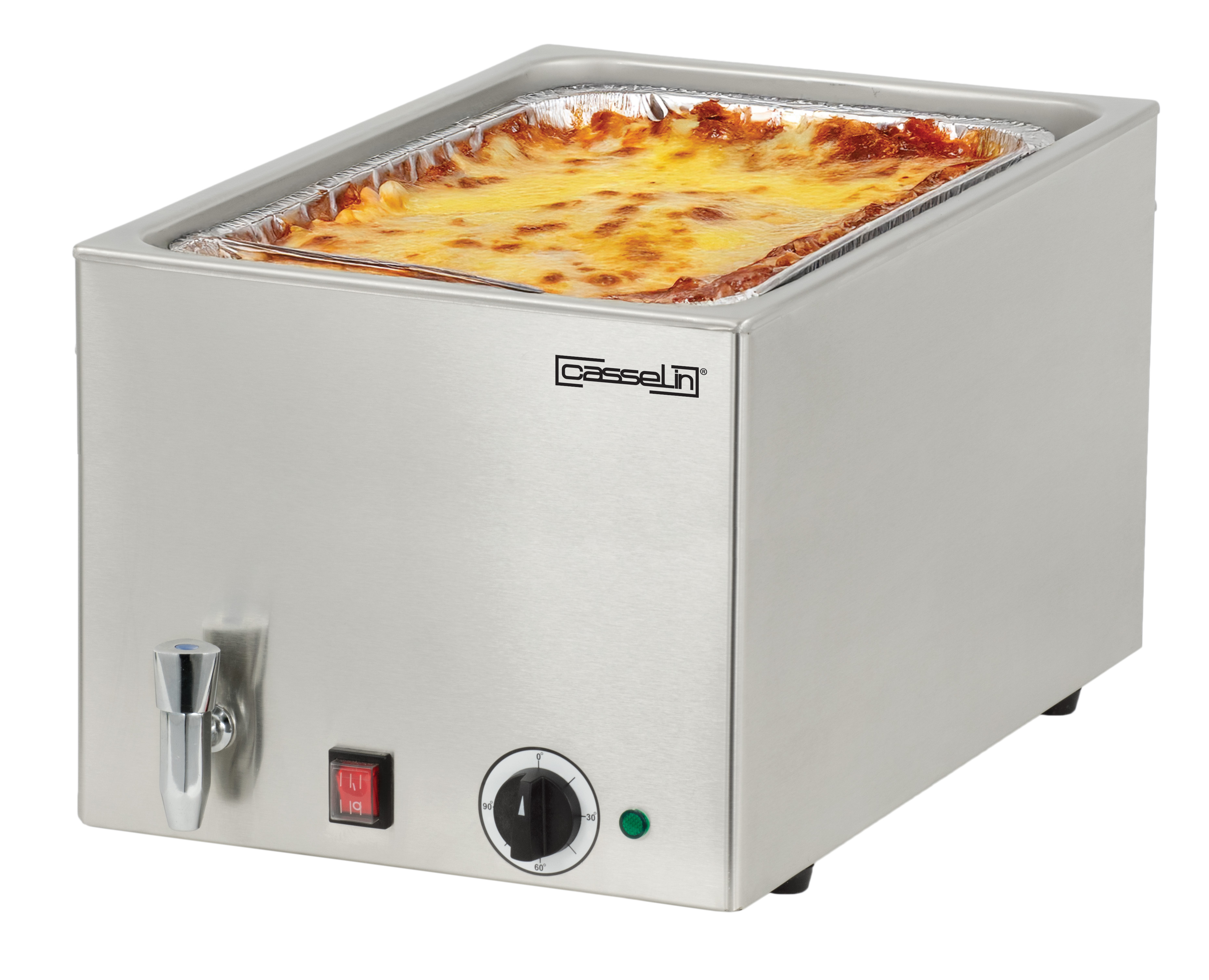 Bain-marie avec robinet de vidange GN 1/1 - 200 mm CASSELIN-CBMV1B200
