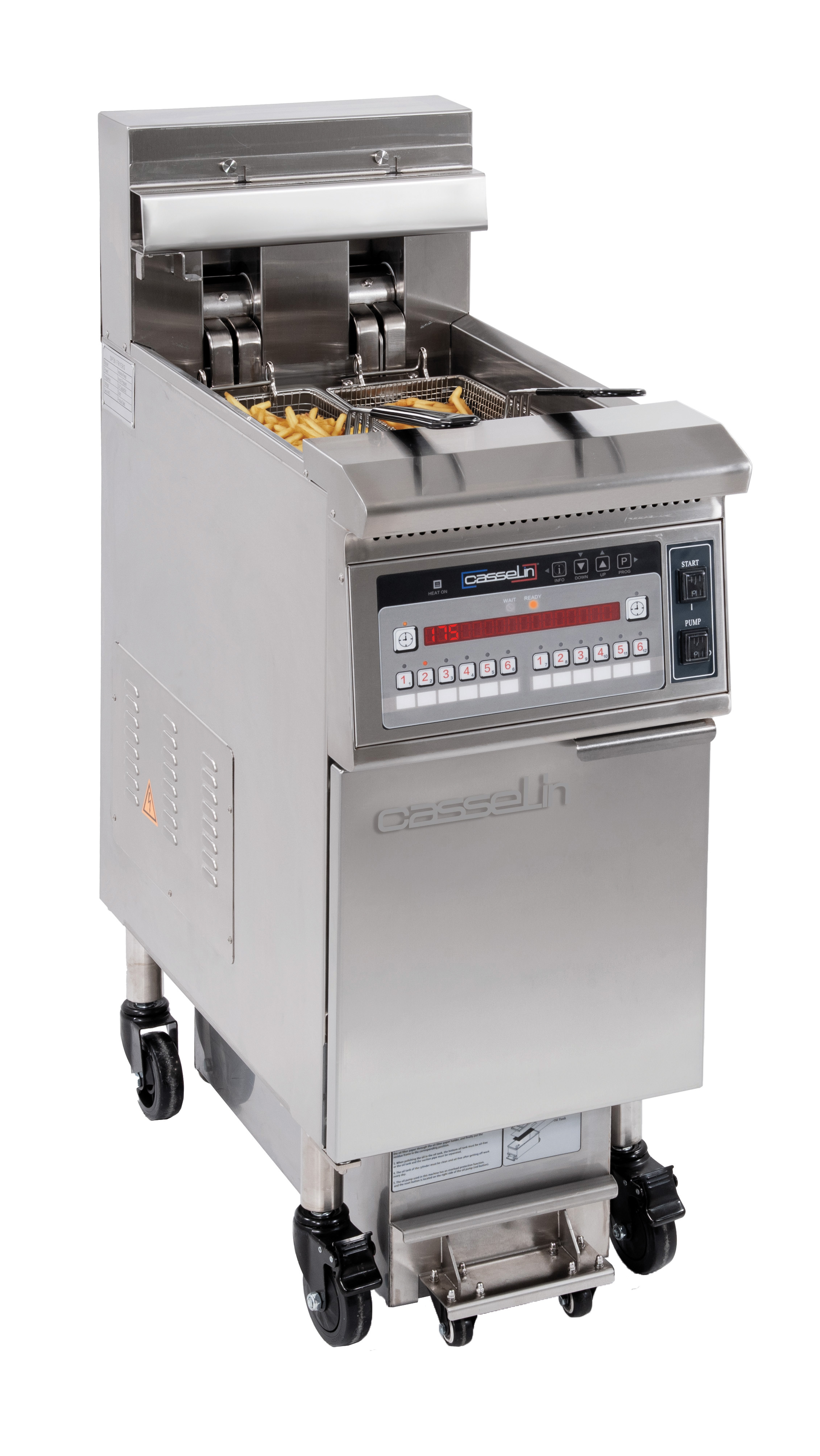 Friteuse électrique avec filtration 22 litres 17kW CASSELIN-CFPF22