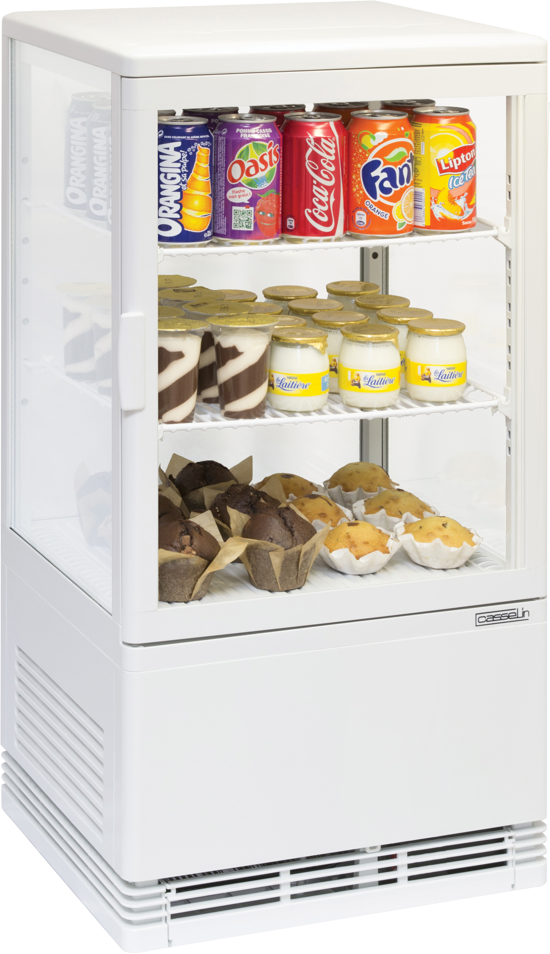 Mini vitrine réfrigérée positive 58L Blanche CASSELIN-CVR58LB