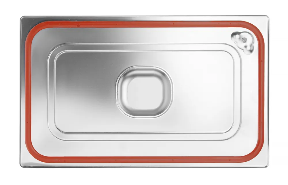 Couvercle pour bacs GN avec bord en silicone, HENDI, Profi Line, GN 1/2, 265x325mm