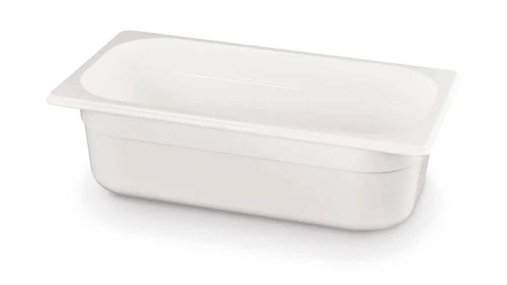 Bac gastronorme 1/3, HENDI, GN 1/3, 4L, Blanc, 325x176x(H)100mm