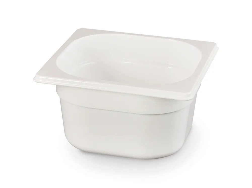Bac gastronorme 1/6, HENDI, GN 1/6, 1,6L, Blanc, 176x162x(H)100mm