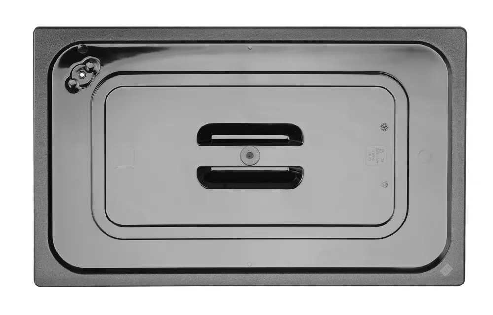 Couvercle gastronorme, HENDI, GN 1/2, Noir, 325x265mm
