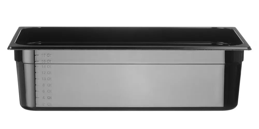 Bac gastronorme 1/1, HENDI, Profi Line, GN 1/1, 14L, Noir, 530x325x(H)100mm