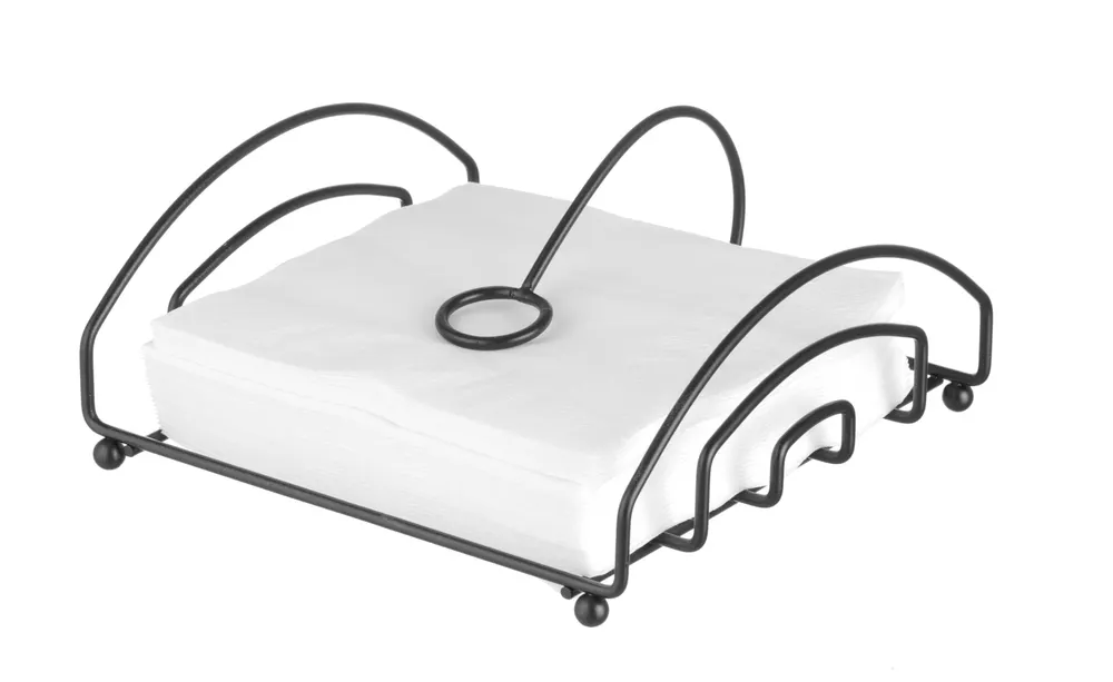 Porte-serviettes noir HENDI 427163