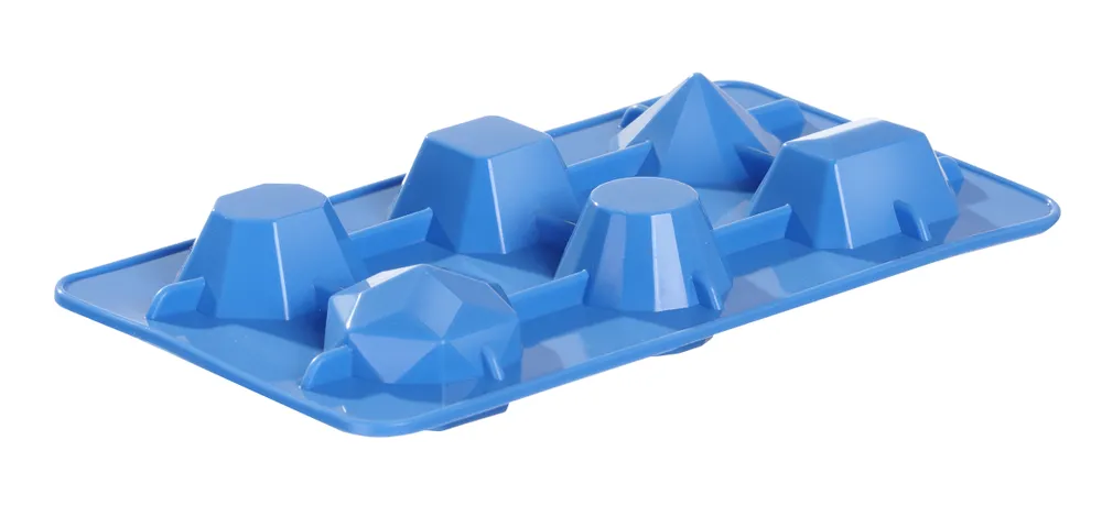 Moule à glaçons pierre précieuse, BarUp, Bleu, 2 u., 190x105x(H)30mm
