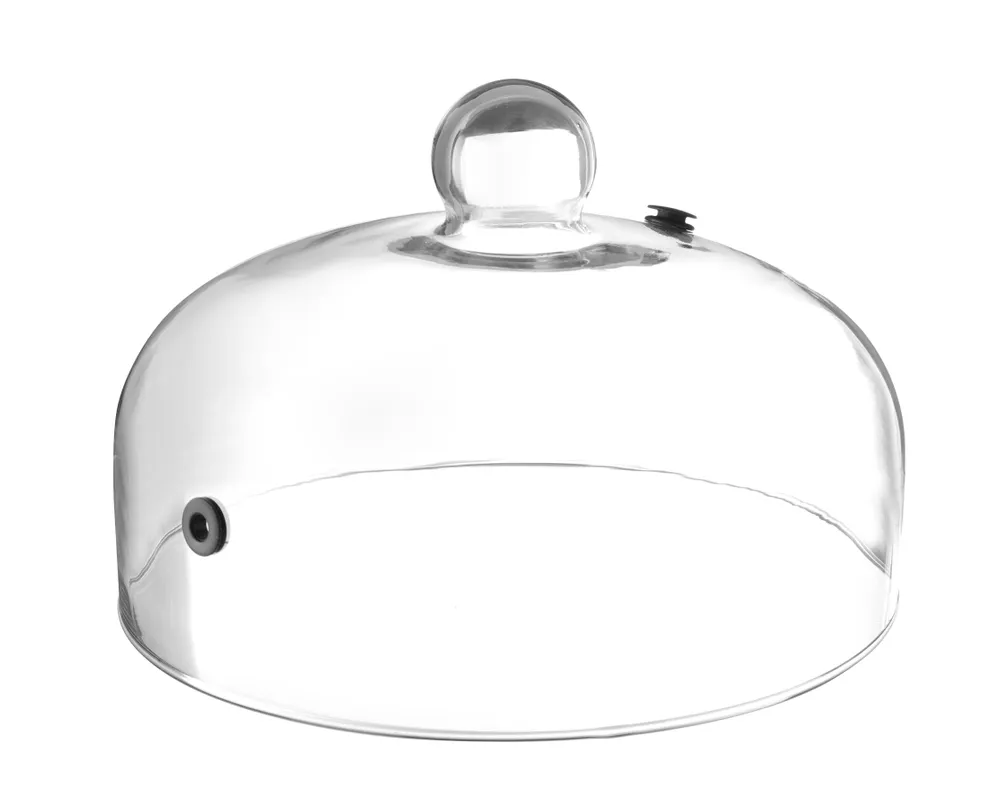 Cloche en verre avec aération , HENDI, Cloche cocktail, ⌀150x(H)280mm