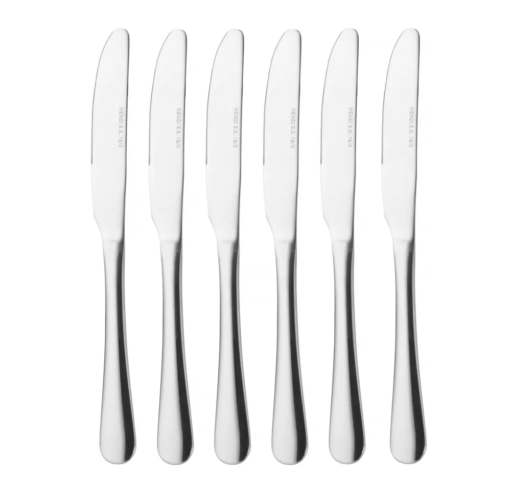 Couteau de table - 6 pièces, HENDI, Profi Line, 6 u., (L)225mm