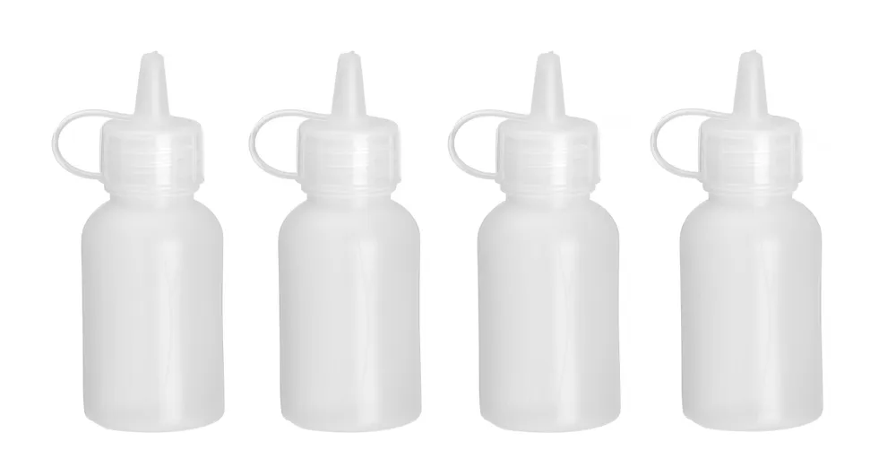 Mini flacon distributeur - set de 4 pièces, HENDI, 0,05L, Transparent, ⌀35x(H)100mm