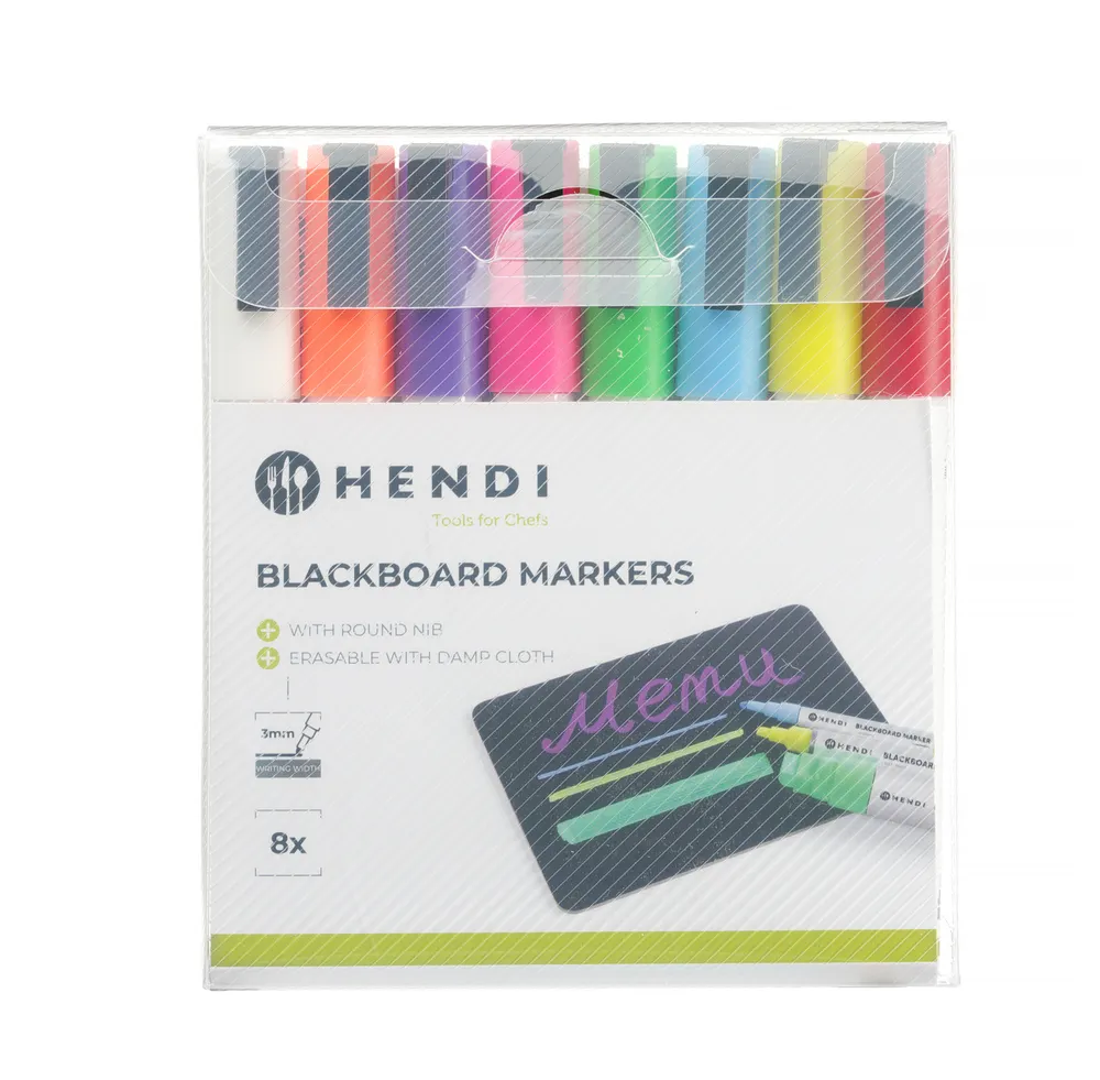 Feutres à craie 3 mm HENDI 664278