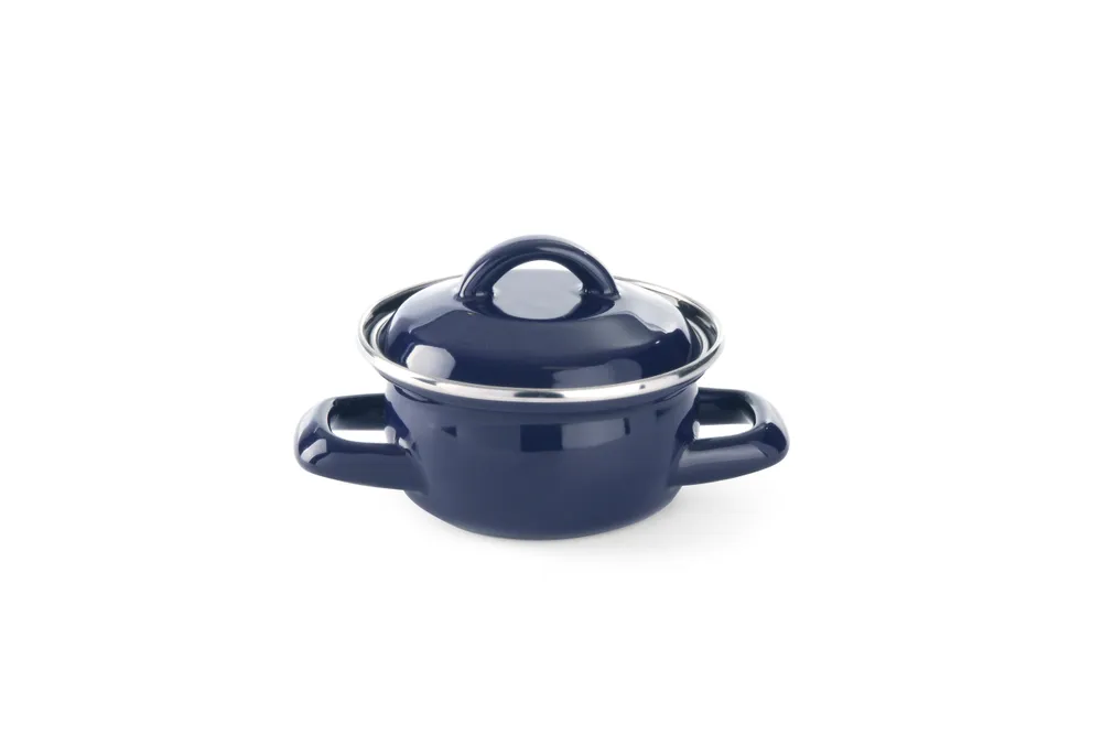 Marmite à soupe ou à sauce - avec couvercle, HENDI, noir, 0,65L, ⌀135x(H)110mm