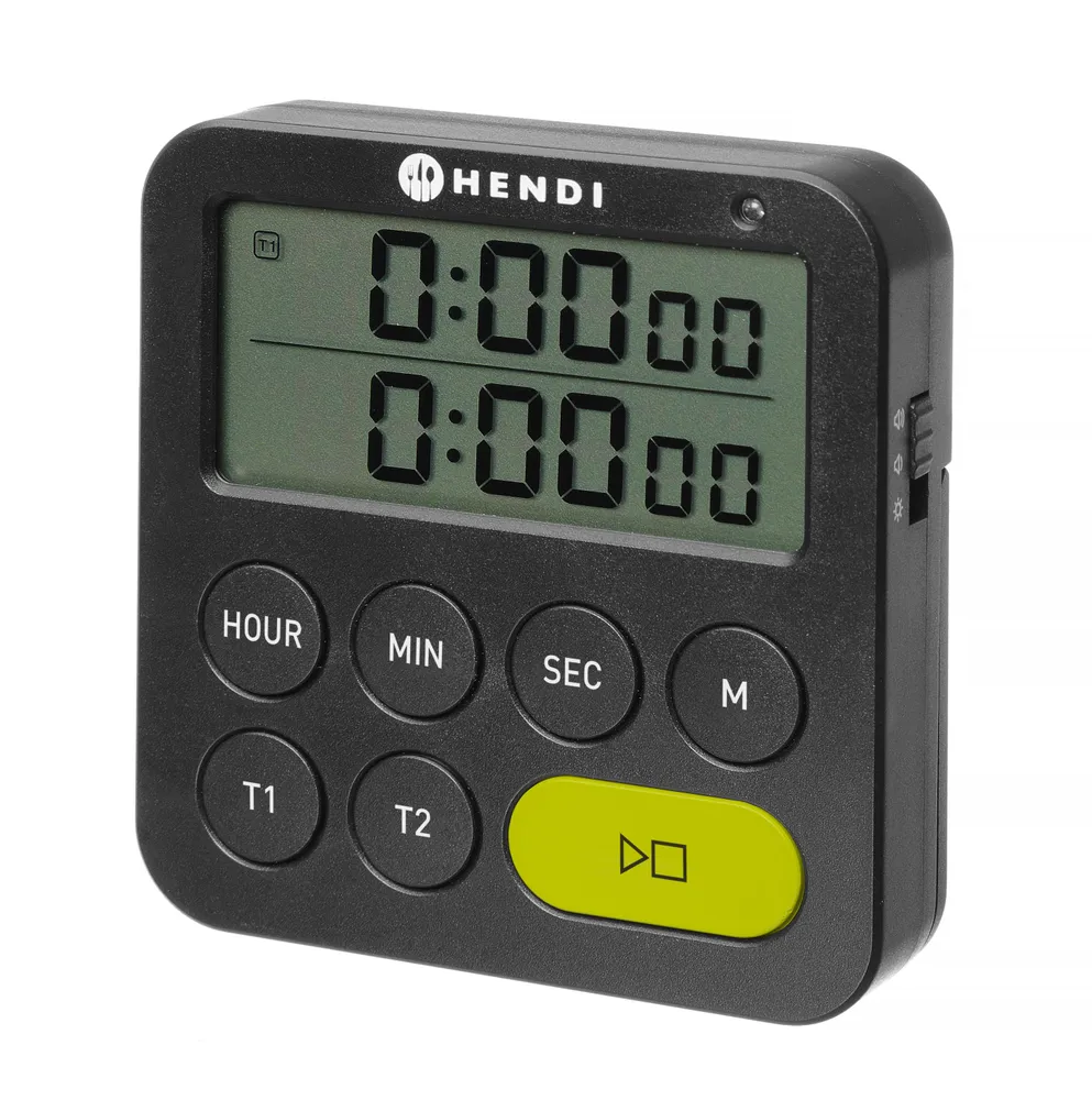 Minuteur, HENDI, Noir, 82x20x(H)86mm