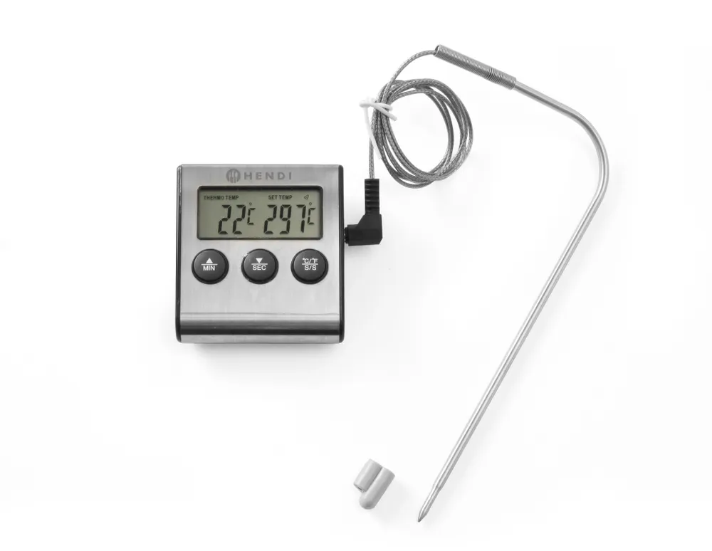 Thermomètre/minuteur pour rôtir HENDI 271346