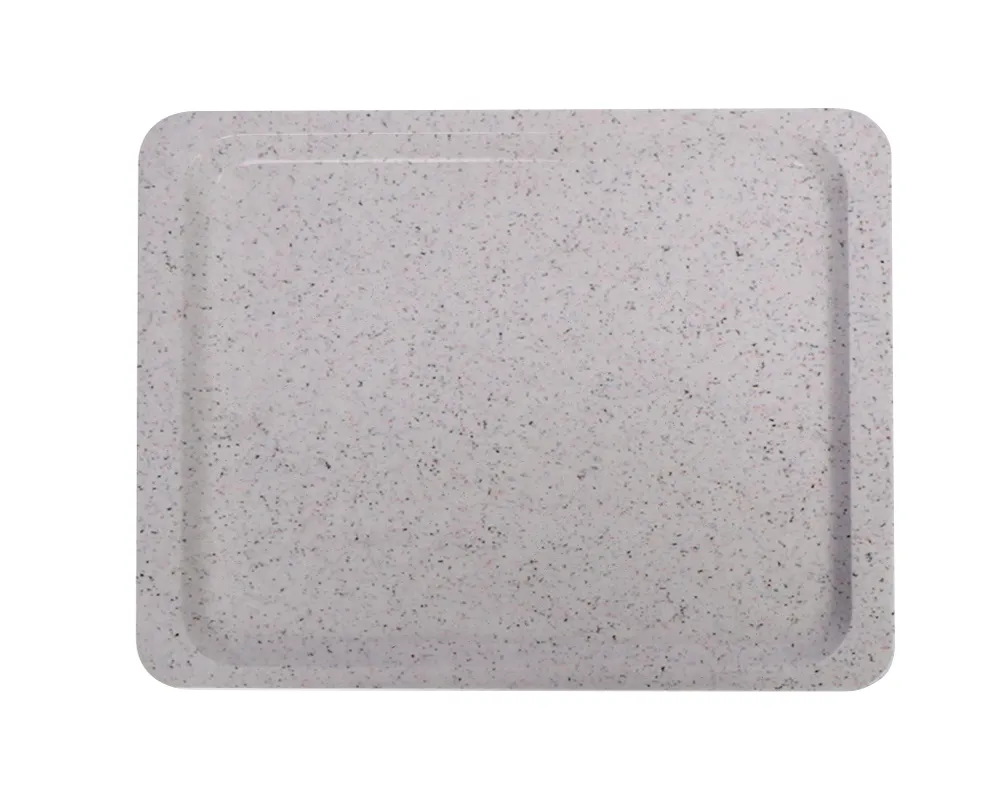 Plateau en polyester pour les restaurants en libre-service, AmerBox, GN 1/1, Granit, 530x325mm