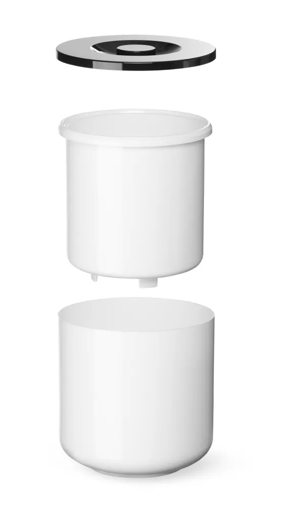 Seau à glaçons blanc double paroi, BarUp, 5L, Blanc, ⌀190x(H)200mm