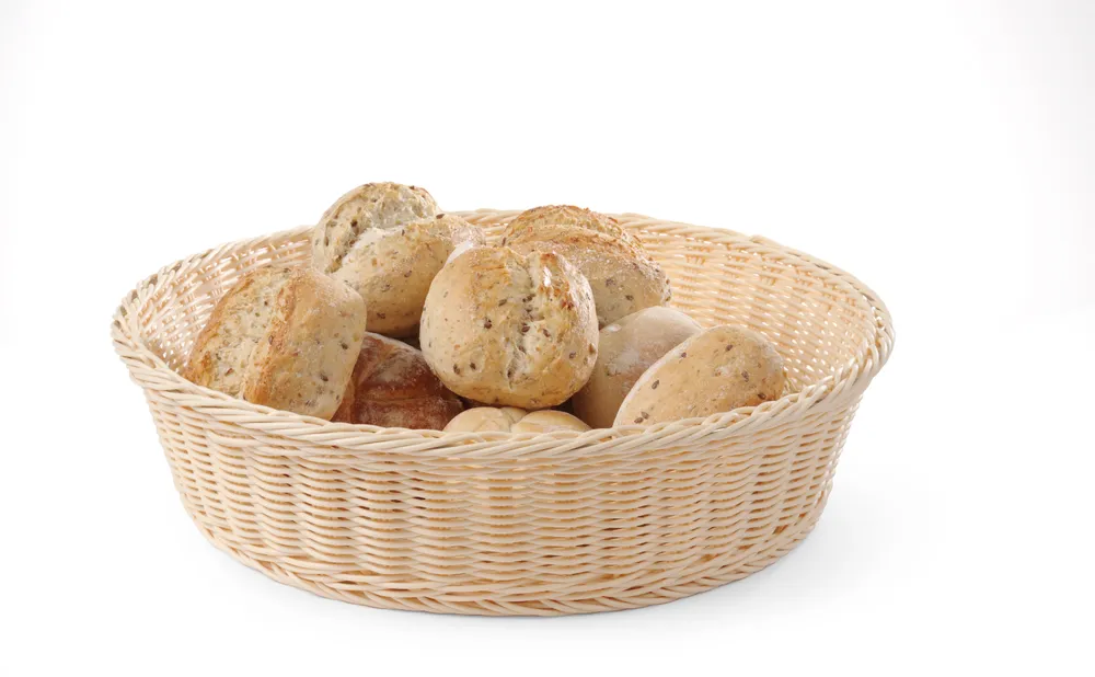 Corbeille à pain rond, HENDI, Beige, ⌀400x(H)90mm