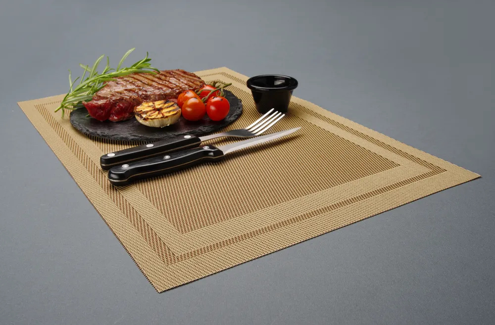 Set de table, cadre - set, HENDI, Graphite, 6 u., 450x300mm