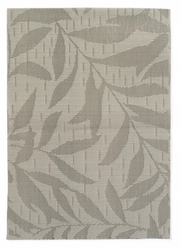 Set de table, feuilles - set, HENDI, Gris clair, 6 u., 450x300mm