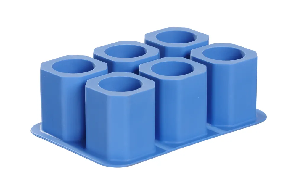 Moule à glaçons verre à shot, BarUp, Bleu, 125x190x(H)60mm