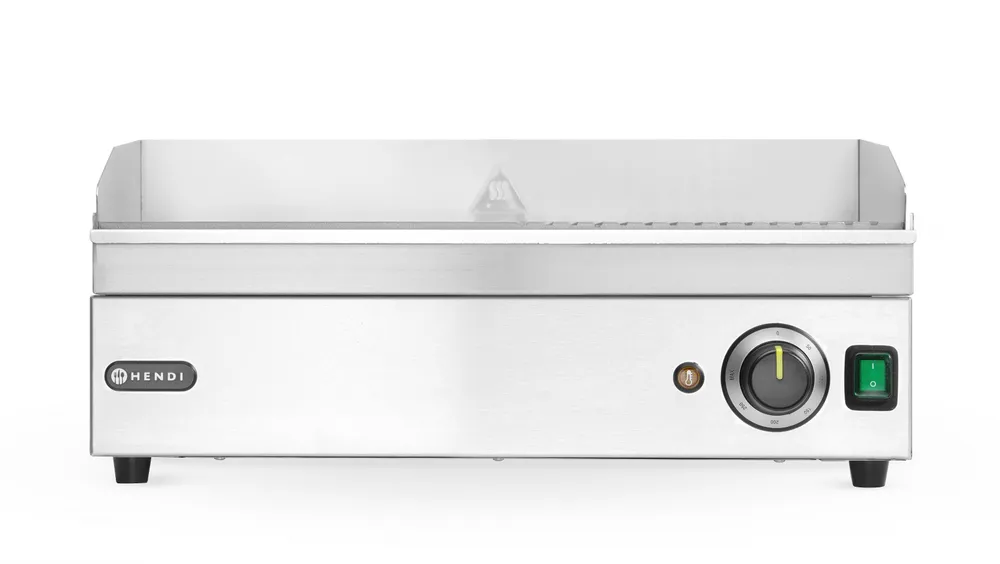 Grill - moitié rainuré, HENDI, Kitchen Line, 220-240V/2400W, 527x404x(H)233mm