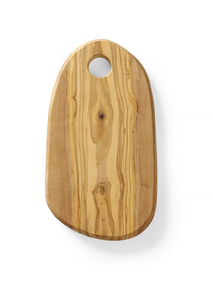 Plateau à fromage avec trou en bois d'olivier, HENDI, 350x210x(H)18mm