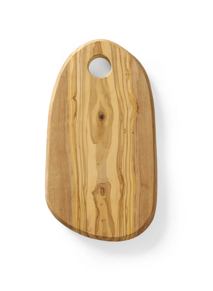 Plateau à fromage avec trou en bois d'olivier, HENDI, 350x210x(H)18mm
