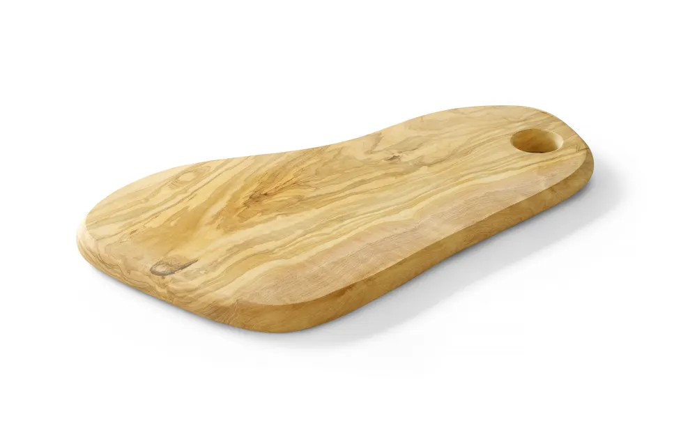 Plateau à fromage avec trou en bois d'olivier, HENDI, 350x210x(H)18mm