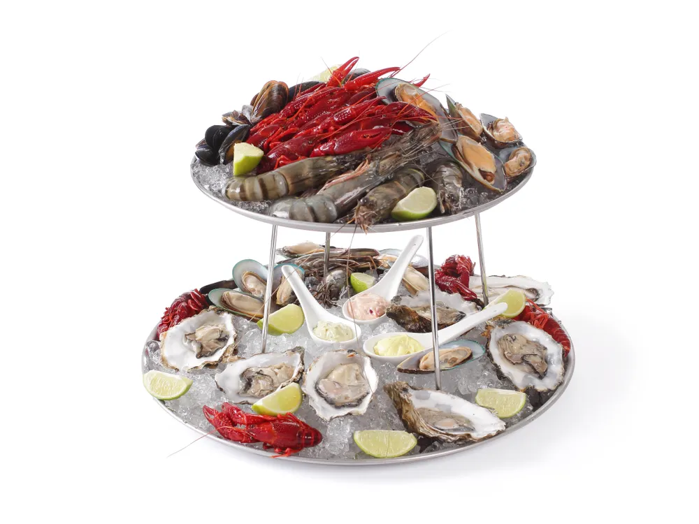 Support plateau de fruits de mer, HENDI, ⌀400x(H)200mm