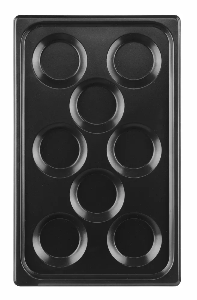 Plateau pour œufs, avec revêtement antiadhésif CONVECTOMAT EGGPLATE, HENDI, GN 1/1, Noir, 530x325x(H)26mm