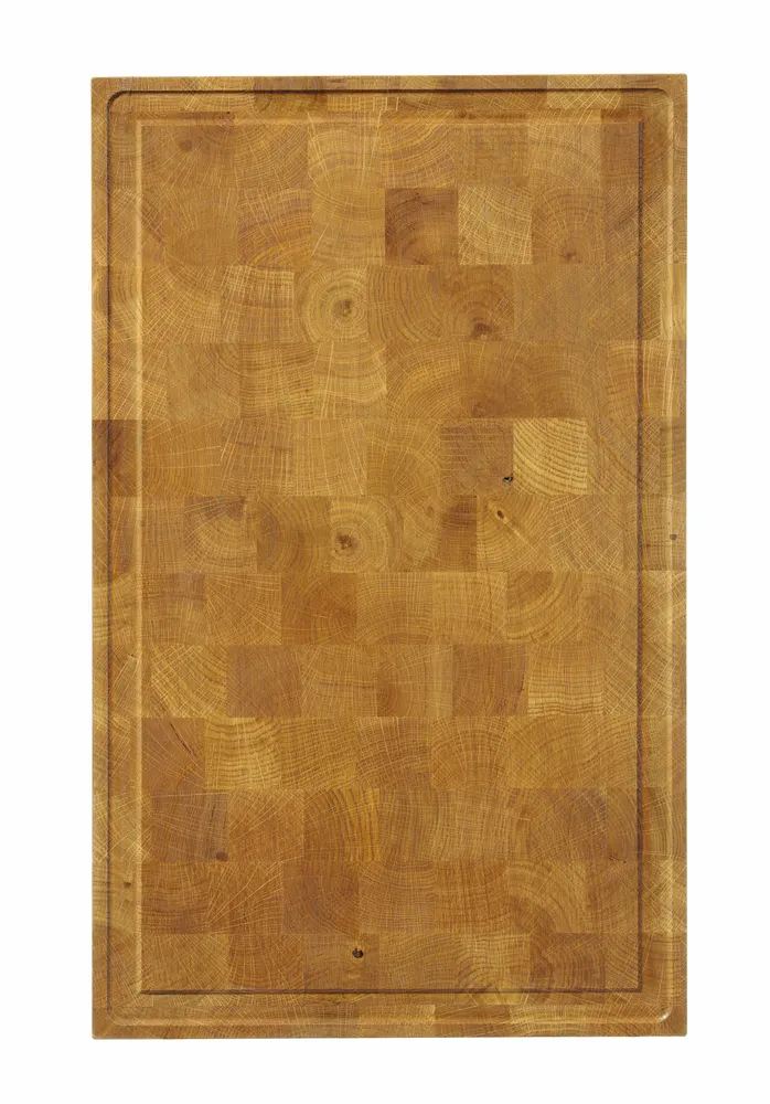 Planche de présentation en chêne, bois de bout HENDI 505458