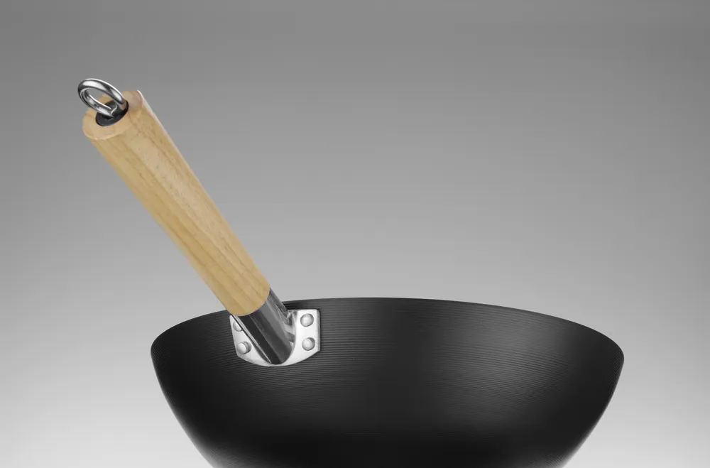 Wok avec manche en bois, HENDI, ⌀324x565mm
