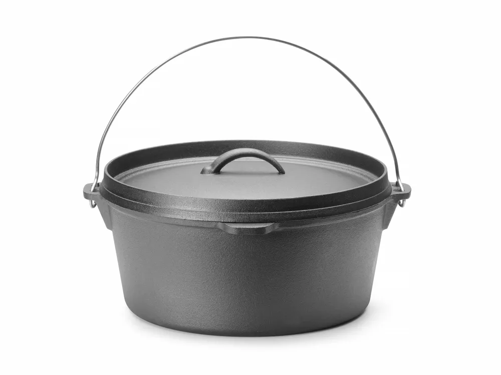 Marmite en fonte, HENDI, 7,2L, Noir, ⌀310x(H)155mm