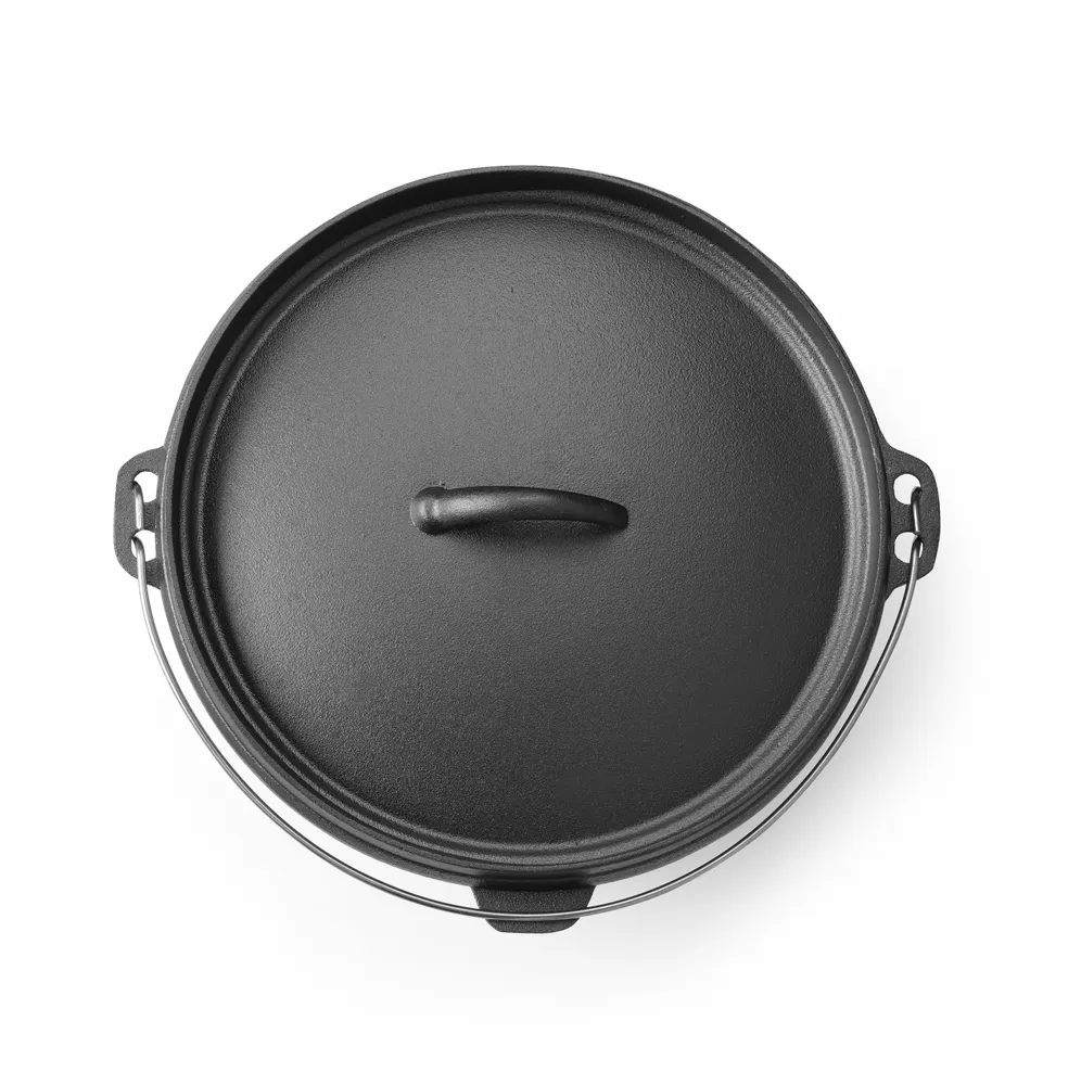 Marmite en fonte, HENDI, 7,2L, Noir, ⌀310x(H)155mm