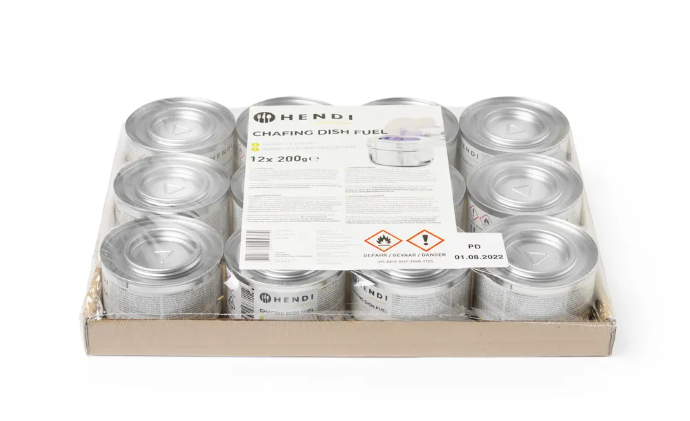 Pâte combustible pour chafing dish en boîte HENDI 194355