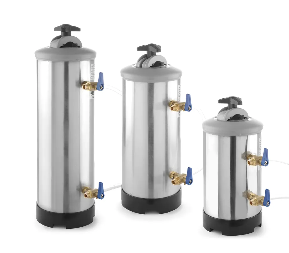 Adoucisseur d'eau, HENDI, Capacité filtre (20°F/30°F/40°F) 1200/1000/900, 8L, ⌀185x(H)400mm