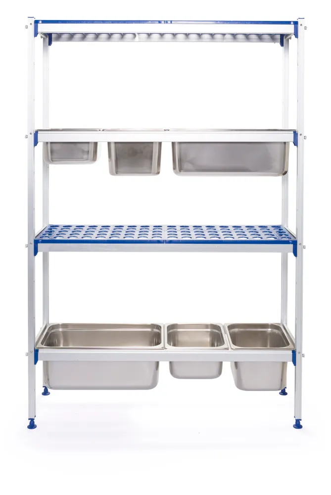 Rayonnage en aluminium pour bacs gastronormes HENDI 812266