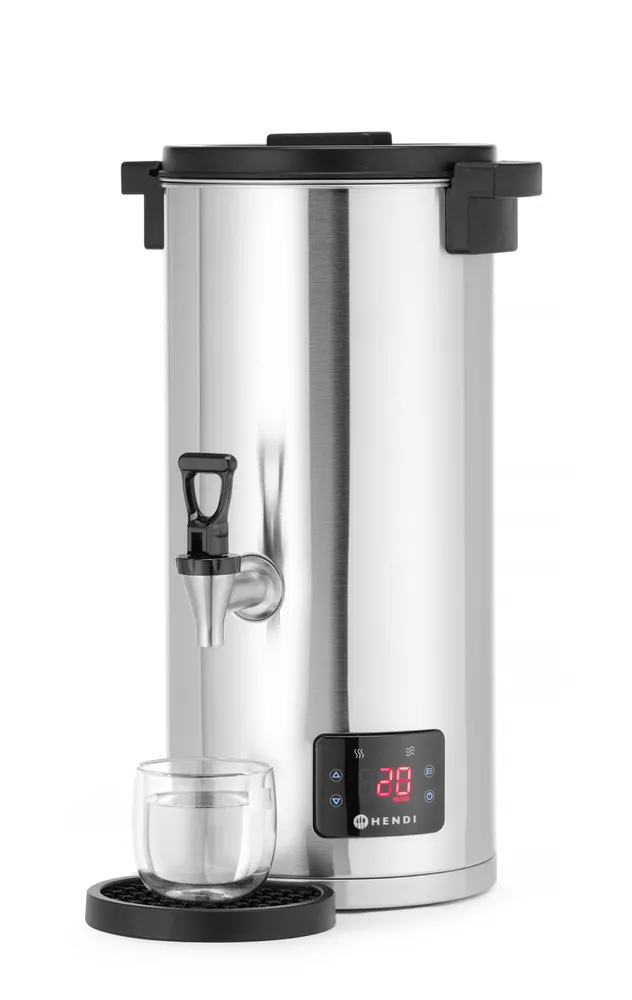 Distributeur d'eau chaude à remplissage automatique, HENDI, 17,5L, 230V/2600W, 405x330x(H)600mm