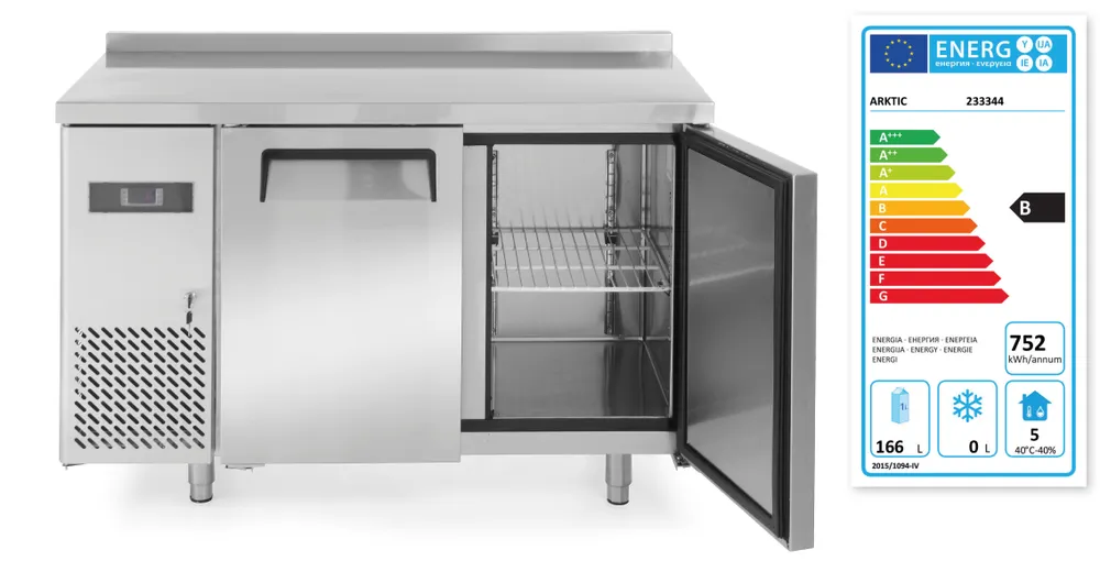Réfrigérateur comptoir avec deux portes Kitchen Line 220L Arktic 233344