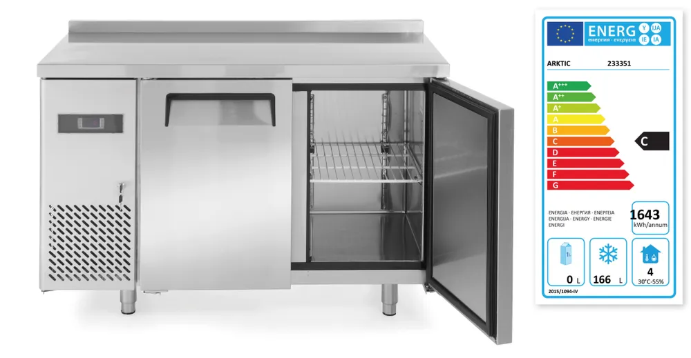 Congélateur comptoir avec deux portes Kitchen Line 220L, Arktic, Kitchen Line, 166L, 230V/550W, 1200x600x(H)886mm