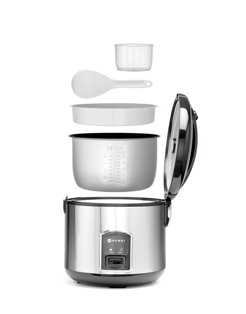Cuiseur à riz avec fonction vapeur, HENDI, Profi Line, 1,8L, 230V/700W, ⌀280x(H)285mm